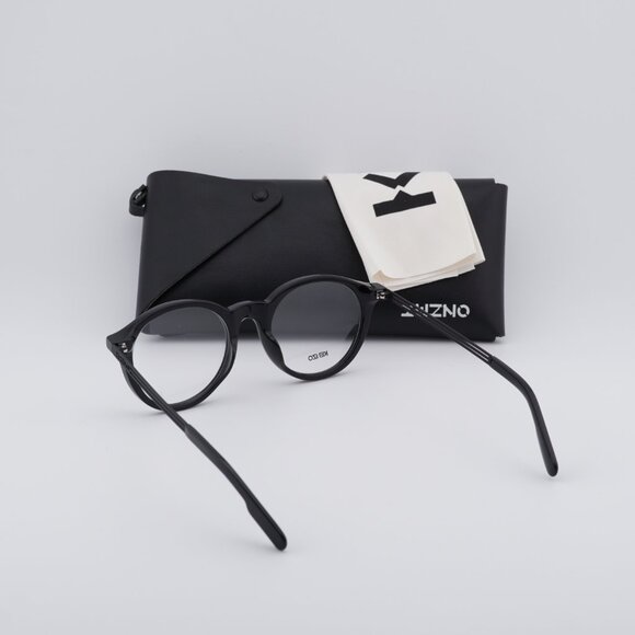Kenzo KZ50015U 001 Round Eyeglasses 51mm - Shiny Black - Picture 4 of 11
